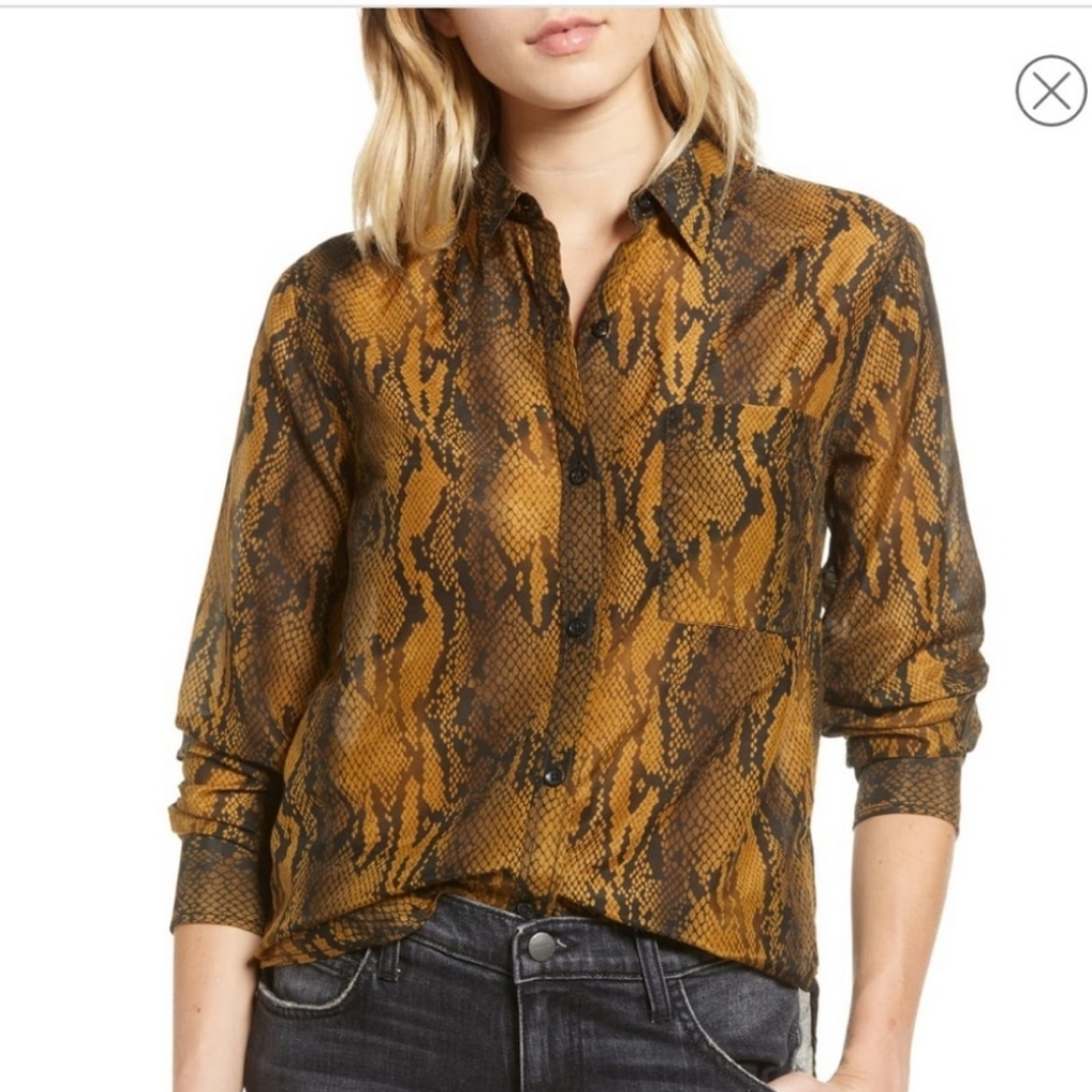 Current/Elliott Neal Snake Print Blouse